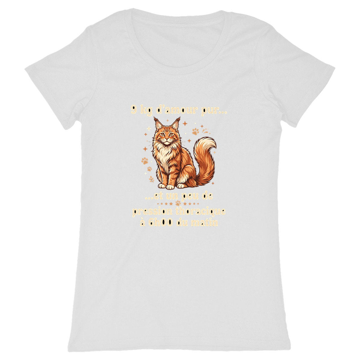 T-shirt 9kg d'amour - face_blanc
