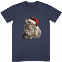 T-shirt de Noel Maine Coon - face_bleumarine