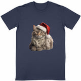 T-shirt de Noel Maine Coon - face_bleumarine
