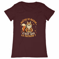 T-shirt C'est qui le patron - face_bordeaux