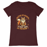 T-shirt C'est qui le patron - face_bordeaux