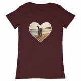 T-shirt amoureuse du Maine Coon - face_bordeaux