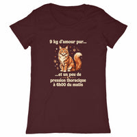 T-shirt 9kg d'amour - face_bordeaux