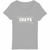T-shirt Chat Exclusif pour femme - face_gris