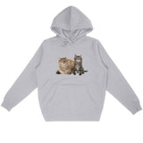 Sweat à capuche Maine Coon Maman et chaton – vue 4