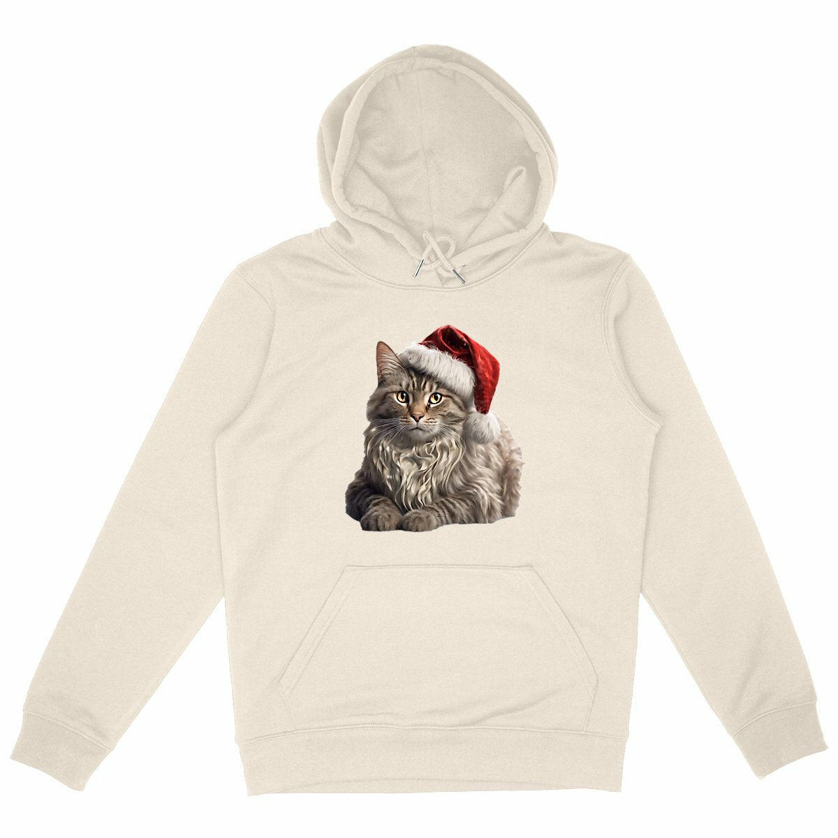 Sweat Maine Coon de noël - face_ivoire
