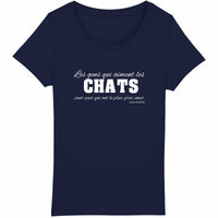 T-shirt Chat Exclusif pour femme - face_marine