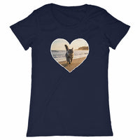 T-shirt amoureuse du Maine Coon - face_marine