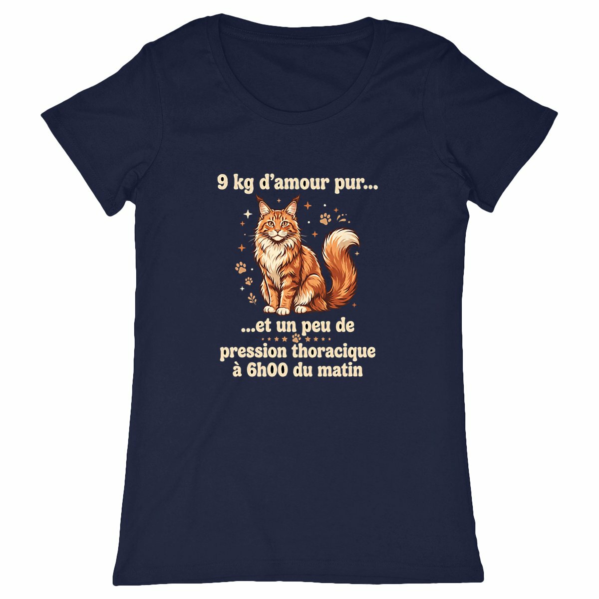 T-shirt 9kg d'amour - face_marine