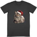 T-shirt de Noel Maine Coon - face_noir