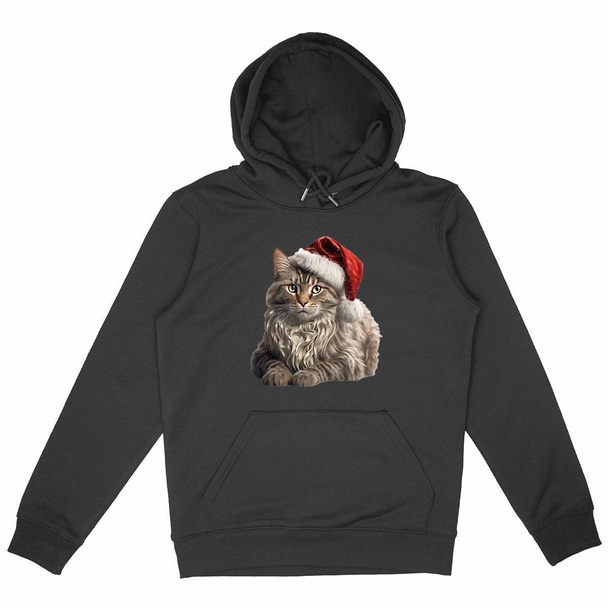 Sweat Maine Coon de noël - face_noir