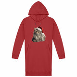 Robe Sweat Maine Coon Noel - face_rouge
