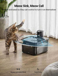 Fontaine à eau automatique 2.5L sur batterie – Eau fraîche pour votre animal partout, tout le temps - La boutique du Maine Coon