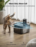 Fontaine à eau automatique 2.5L sur batterie – Eau fraîche pour votre animal partout, tout le temps - La boutique du Maine Coon