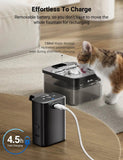 Fontaine à eau automatique 2.5L sur batterie – Eau fraîche pour votre animal partout, tout le temps - La boutique du Maine Coon