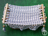 Hamac pour chat écru/gris perlé - Origine Nicaragua - La boutique du Maine Coon