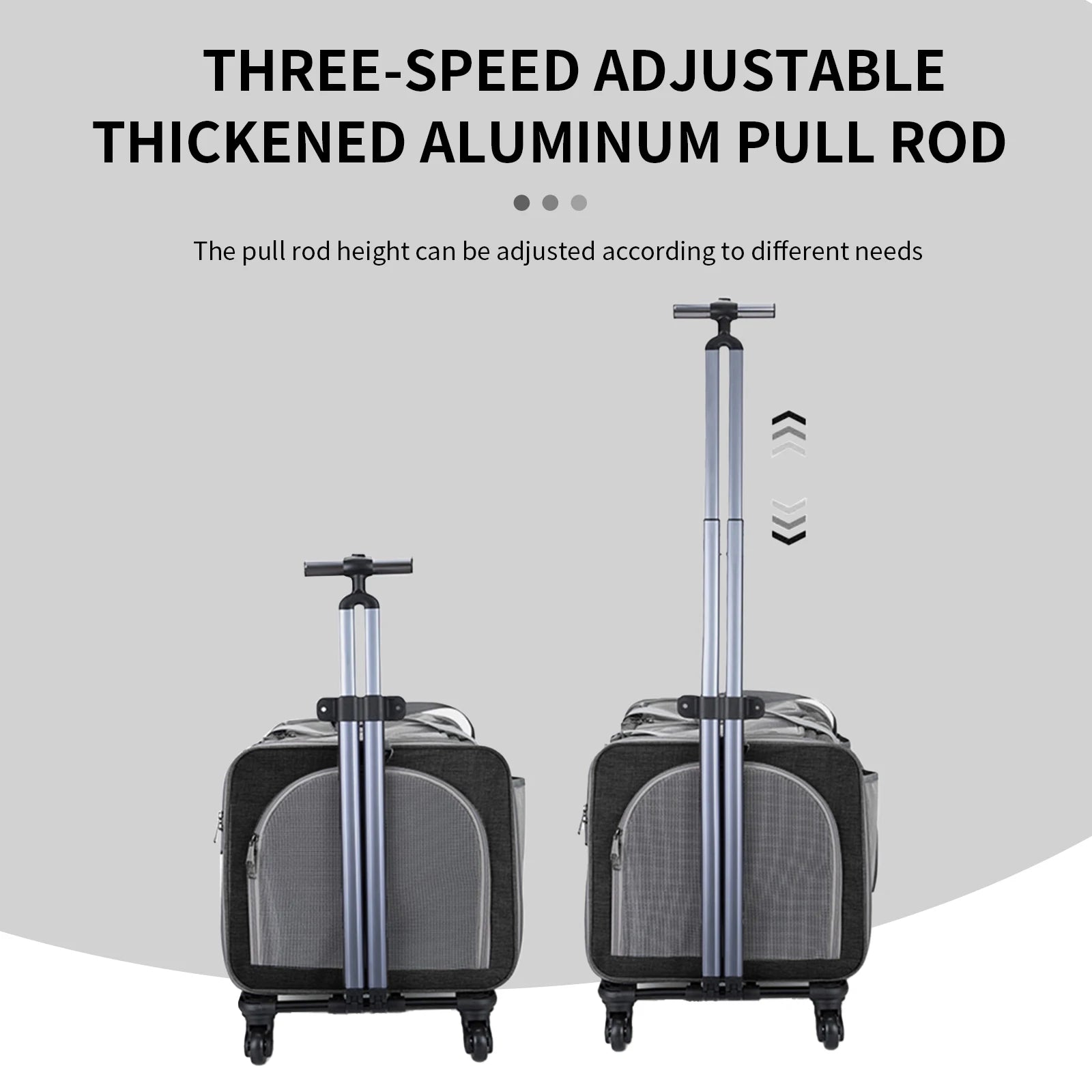 Sac de transport à roulette pour chat