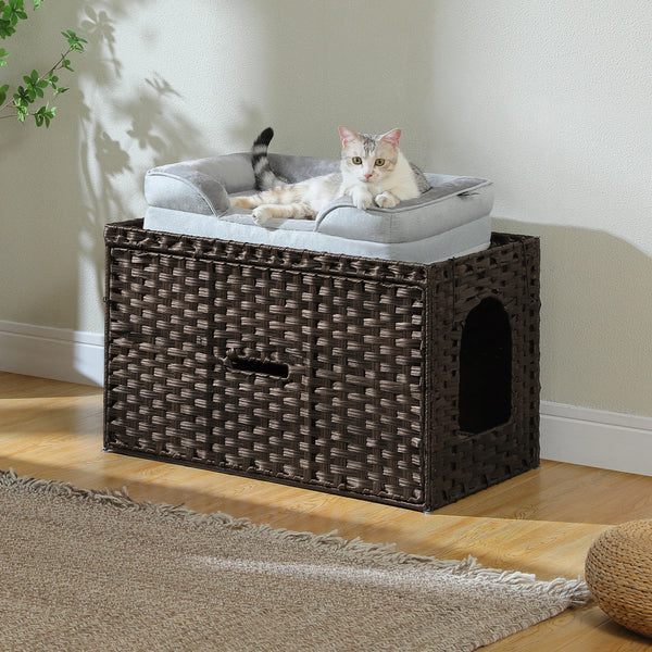Meuble pour caisse discret pour Chats