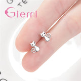 Boucles Chat Argent Étincelantes