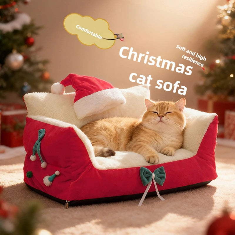 Maison Douillette pour Chat de Noel