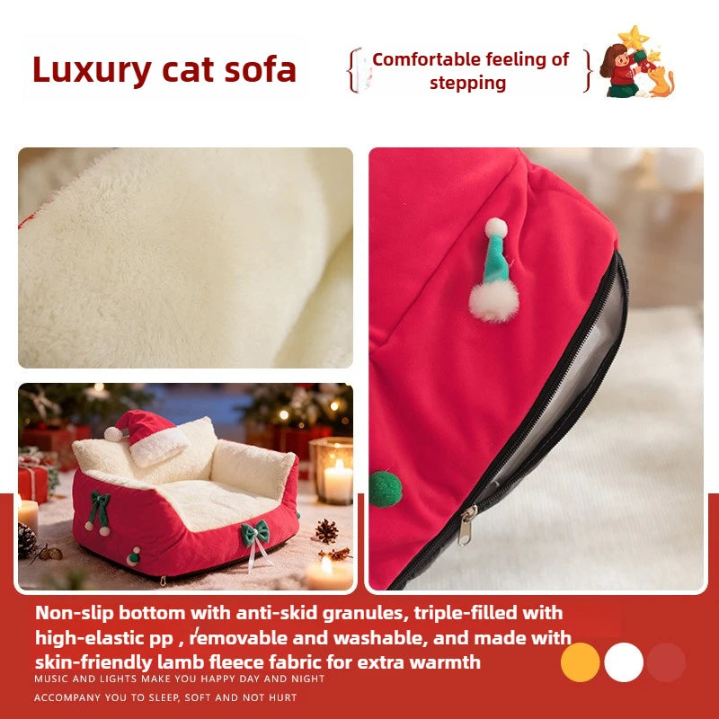 Maison Douillette pour Chat de Noel
