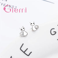 Boucles Chat Argent Étincelantes