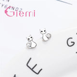 Boucles Chat Argent Étincelantes