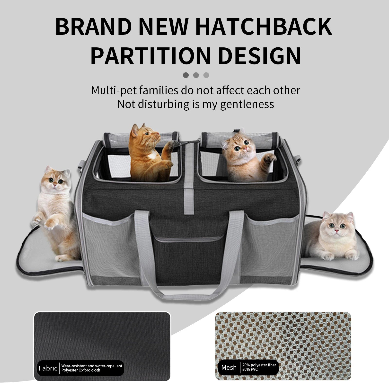 Sac de transport à roulette pour chat