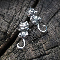 Boucles d'Oreilles Chat Punk Rétro