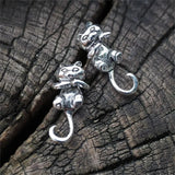 Boucles d'Oreilles Chat Punk Rétro