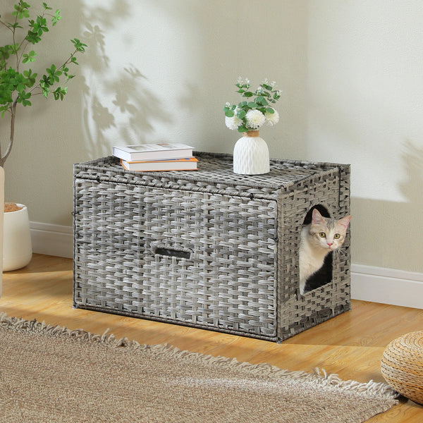 Meuble pour caisse discret pour Chats