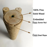 Poteaux pour arbre à chat en bois massif. - La boutique du Maine Coon