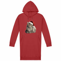 Robe Sweat "Maine Coon Noël" - Coton Bio & Recyclé (300g/m²) - La boutique du Maine Coon