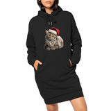 Robe Sweat "Maine Coon Noël" - Coton Bio & Recyclé (300g/m²) - La boutique du Maine Coon