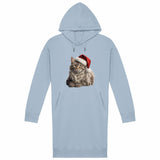 Robe Sweat "Maine Coon Noël" - Coton Bio & Recyclé (300g/m²) - La boutique du Maine Coon