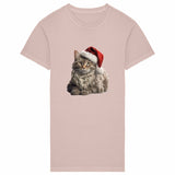 Robe T-shirt "Maine Coon Noël" Bio - Coupe Regular & Épaules Tombantes - La boutique du Maine Coon
