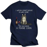 T-shirt Graphique Drôle Oversize - La boutique du Maine Coon