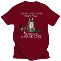 T-shirt Graphique Drôle Oversize - La boutique du Maine Coon