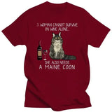 T-shirt Graphique Drôle Oversize - La boutique du Maine Coon