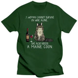 T-shirt Graphique Drôle Oversize - La boutique du Maine Coon