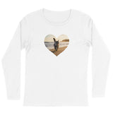 T-shirt Manches Longues "Cœur Maine Coon" Bio - La boutique du Maine Coon