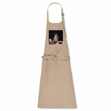 Tablier "Maine Coon qui Cuisine" - 100% Coton Bio TOP Qualité - Grande Poche et Boucle Recyclée - La boutique du Maine Coon
