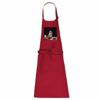 Tablier "Maine Coon qui Cuisine" - 100% Coton Bio TOP Qualité - Grande Poche et Boucle Recyclée - La boutique du Maine Coon
