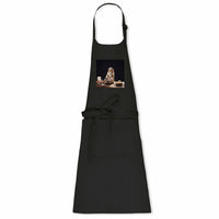 Tablier "Maine Coon qui Cuisine" - 100% Coton Bio TOP Qualité - Grande Poche et Boucle Recyclée - La boutique du Maine Coon