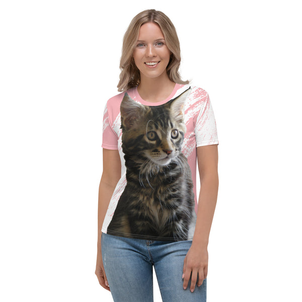 T-shirt chaton Maine Coon pour Femme - XS - Hauts