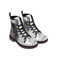 Boot en cuir Maine Coon - 36 / Noir et blanc - Chaussures
