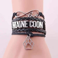 Bracelet chat Maine Coon pour femme | La boutique du Maine Coon
