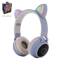 Casque bluetooth oreilles de chat - B - casque audio