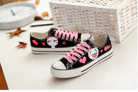 Chaussures motif chat noires - Chaussures