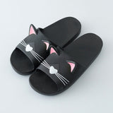 Claquettes bouille de chats - Noir femme / 43 - Chaussures
